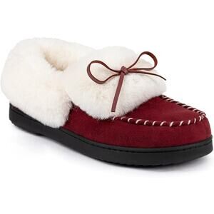 RockDove Women's Trapper Moc Memory Foam Slipper, US Women, Burgundy Red